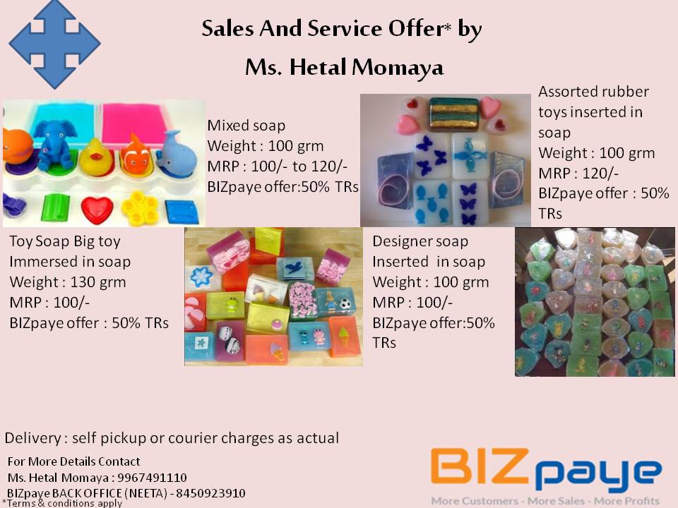 Handmade soaps at 50% BIZpaye Trs